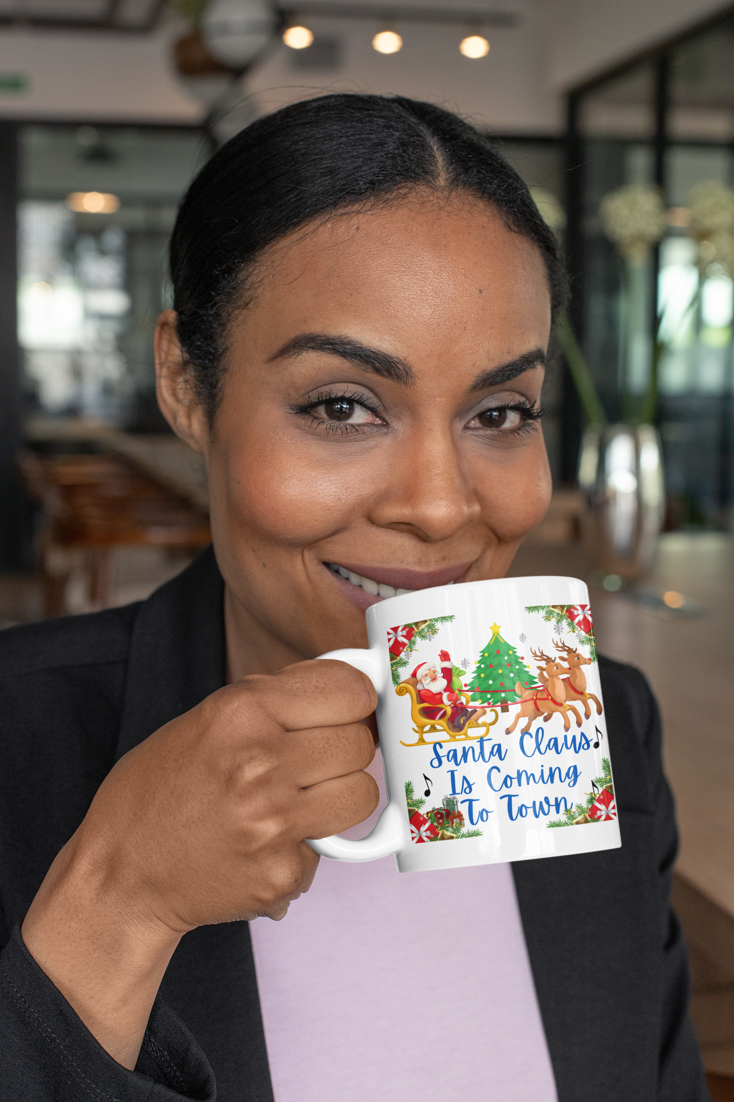 everwellaging.com-Santa Claus Is Coming To...11oz or 15oz Christmas mug