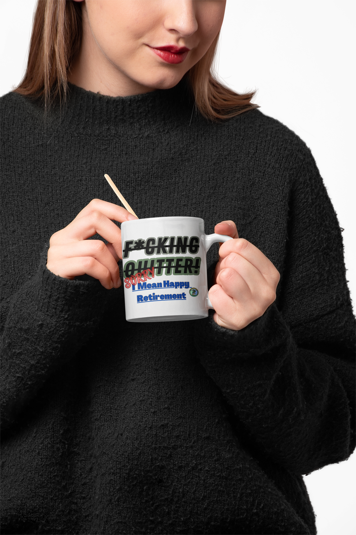 everwellaging.com-F*cking Quitter... Retirement Age 11oz Or 15oz Mug For Retiring Work Colleague.